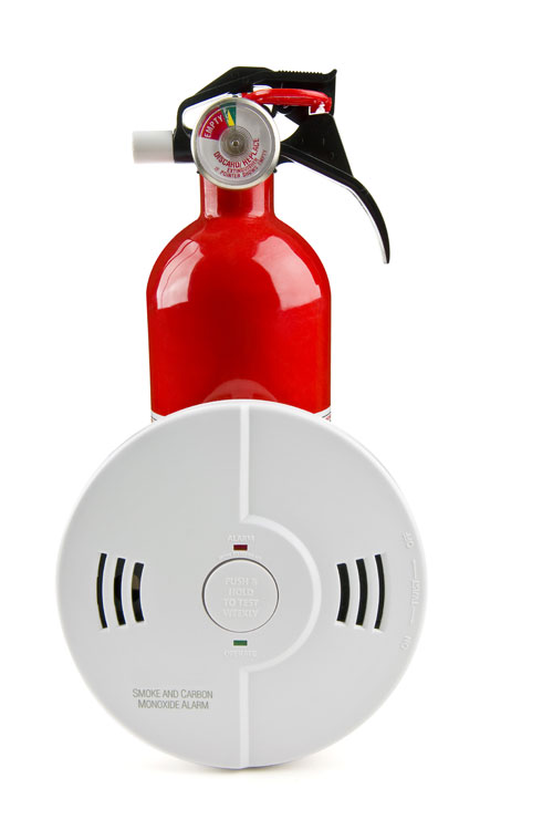 Domestic Fire Extinguisher and Smoke and Carbon Monoxide Alarm